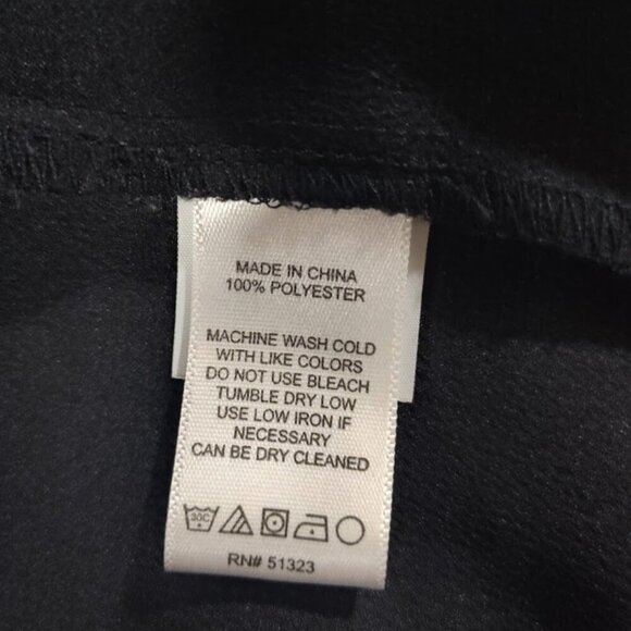 Cece Women's Textured Satin Long Puff Sleeve  Black Blouse Size Extra Small - Picture 12 of 12